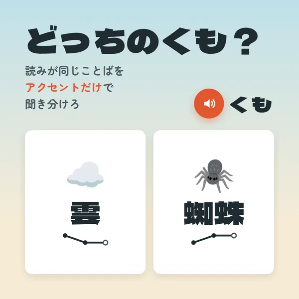 どっちのくも？